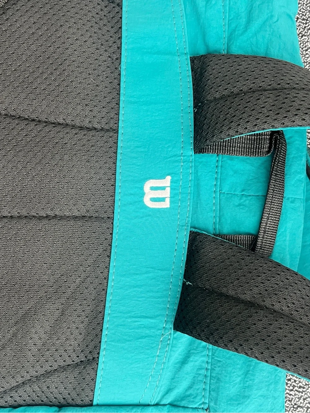Wilson Teal and Black Backpack with Front Logo